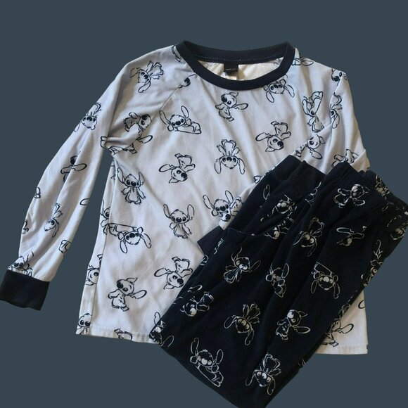 Disney Pajama Set Womens Size S Stitch Lounge Set - Picture 1 of 10